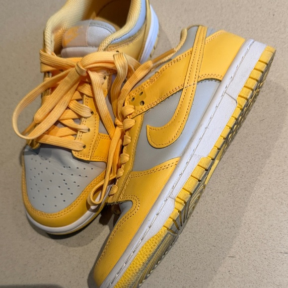 Nike Kids Bright Yellow and Light Gray Sneakers - Picture 4 of 6